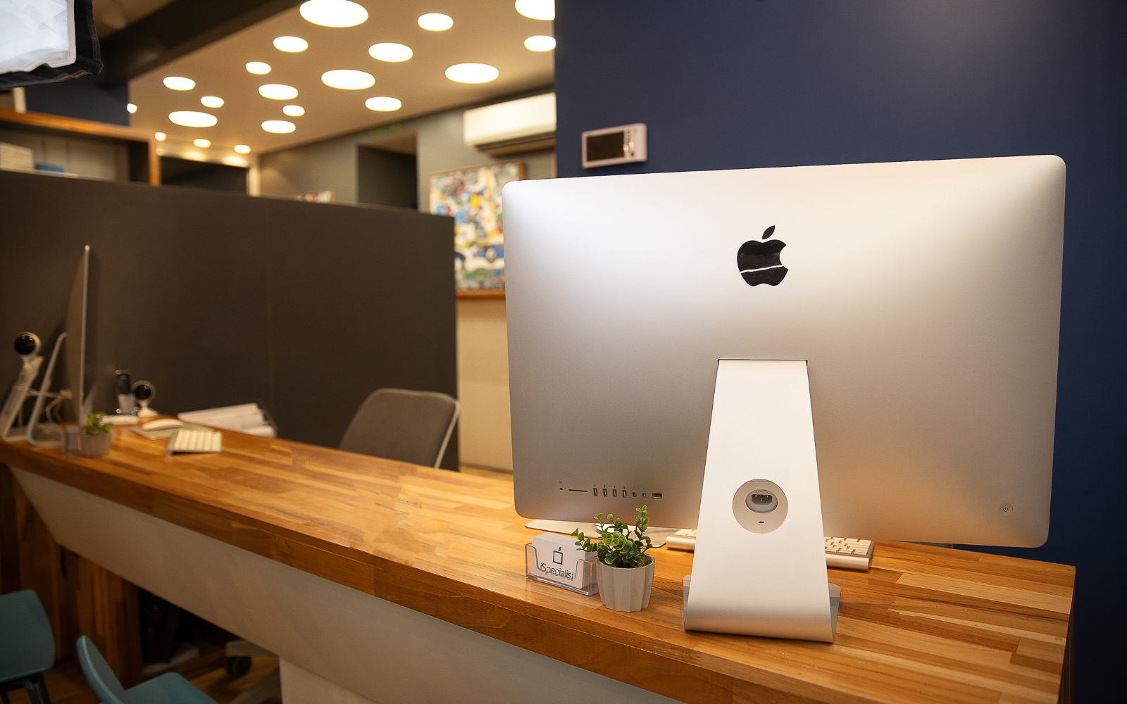 Recepção da iSpecialist para atendimento Apple