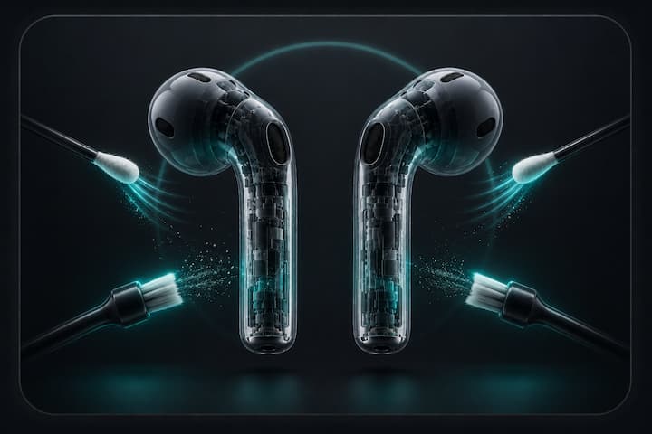 Limpeza e higienização técnica dos AirPods