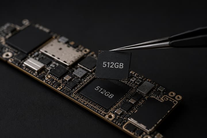 Aumento de armazenamento para 512 GB